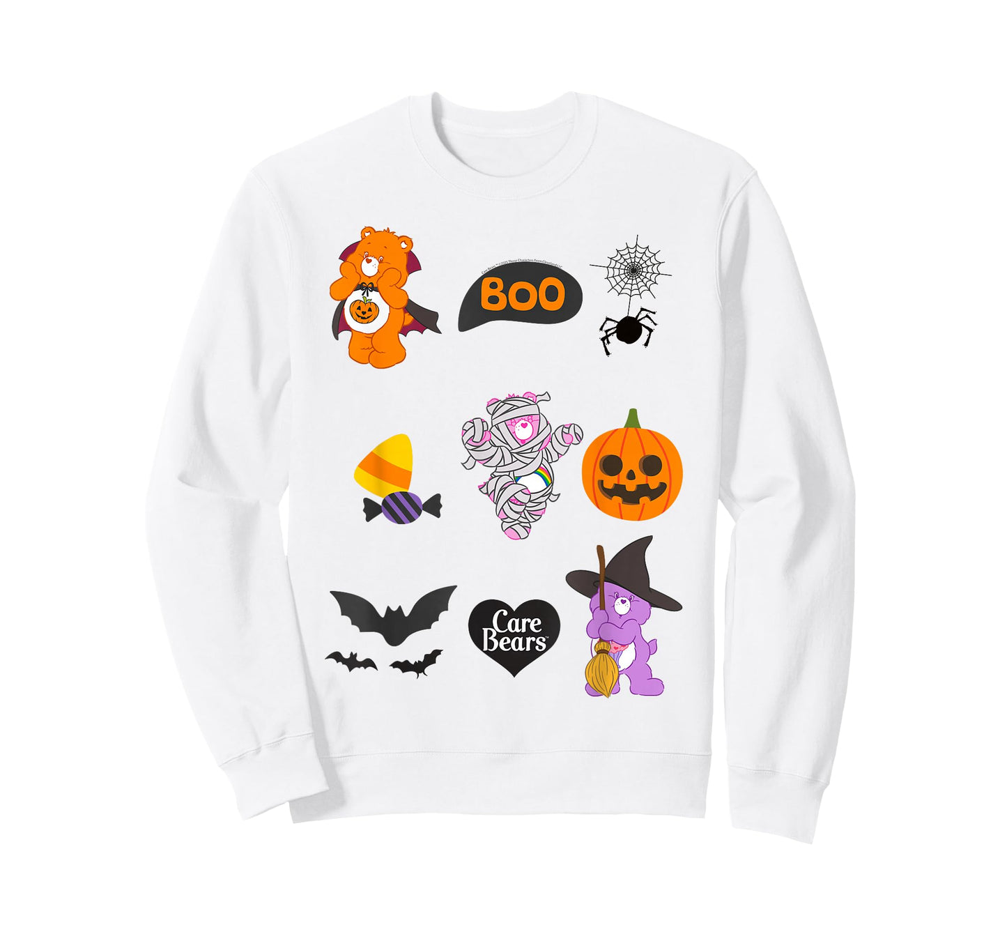 Care Bears Halloween Boo And Candy Icons T-Shirt