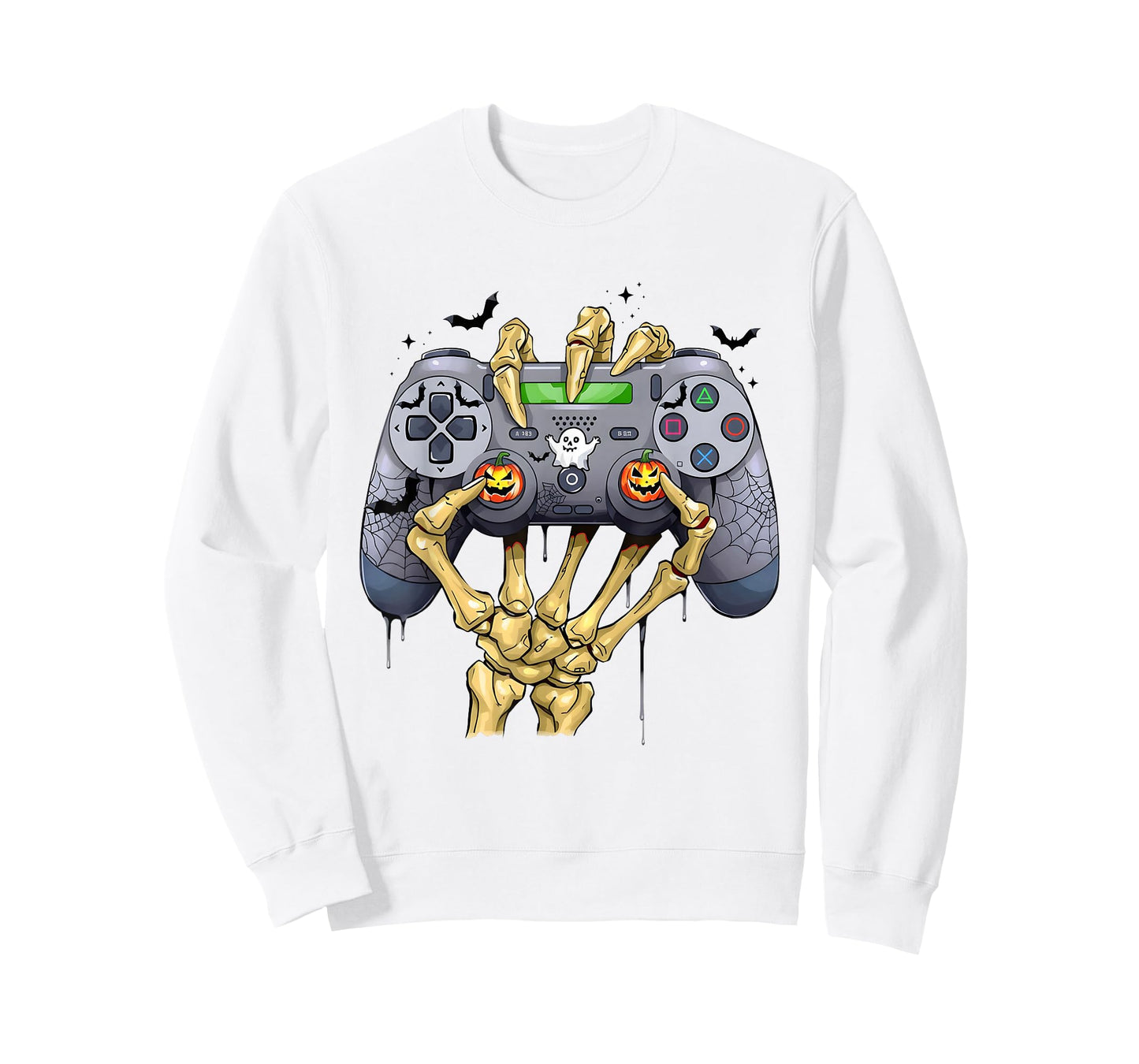 Halloween Skeleton Zombie Gaming Controllers Mummy Boys Kids T-Shirt