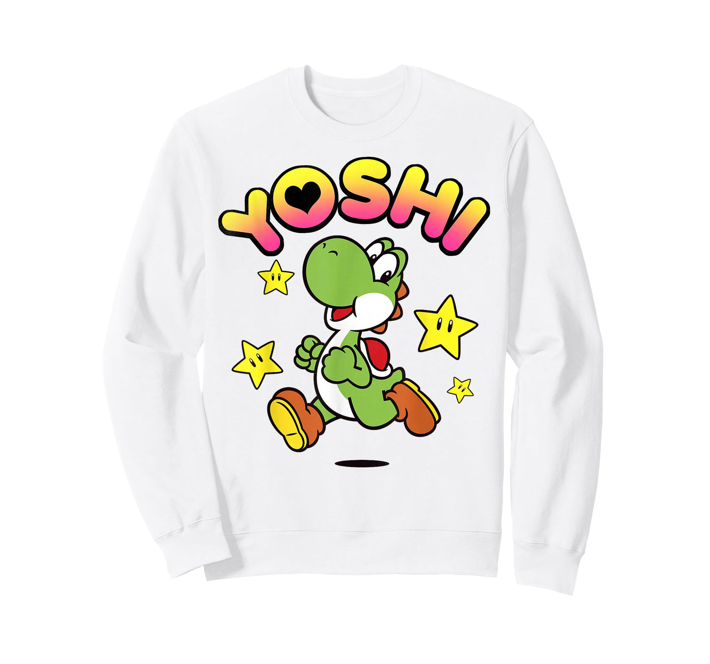 Nintendo Super Mario Yoshi Star Power Sprint Graphic T-Shirt T-Shirt
