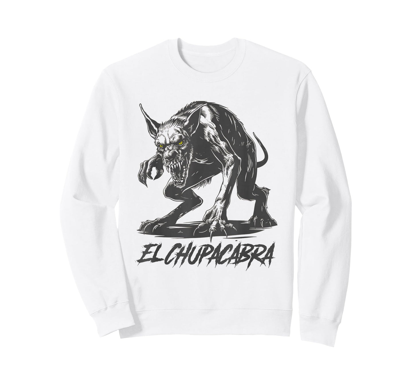 Cryptozoology El Chupacabra Cryptid Apparel Modern Grey Graphic T-Shirt