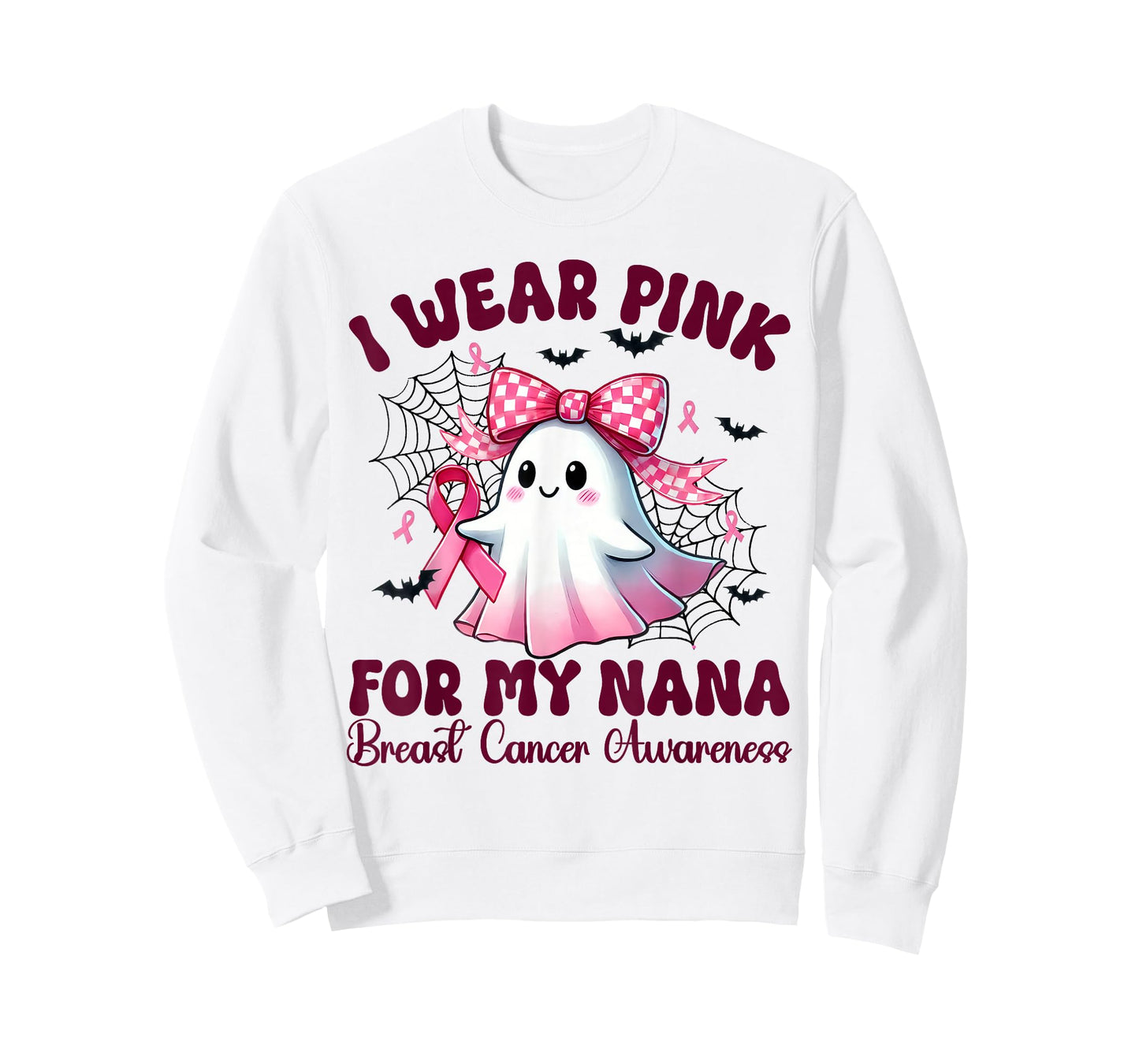 I Wear Pink for my Nana Breast Cancer Awareness halloween T-Shirt