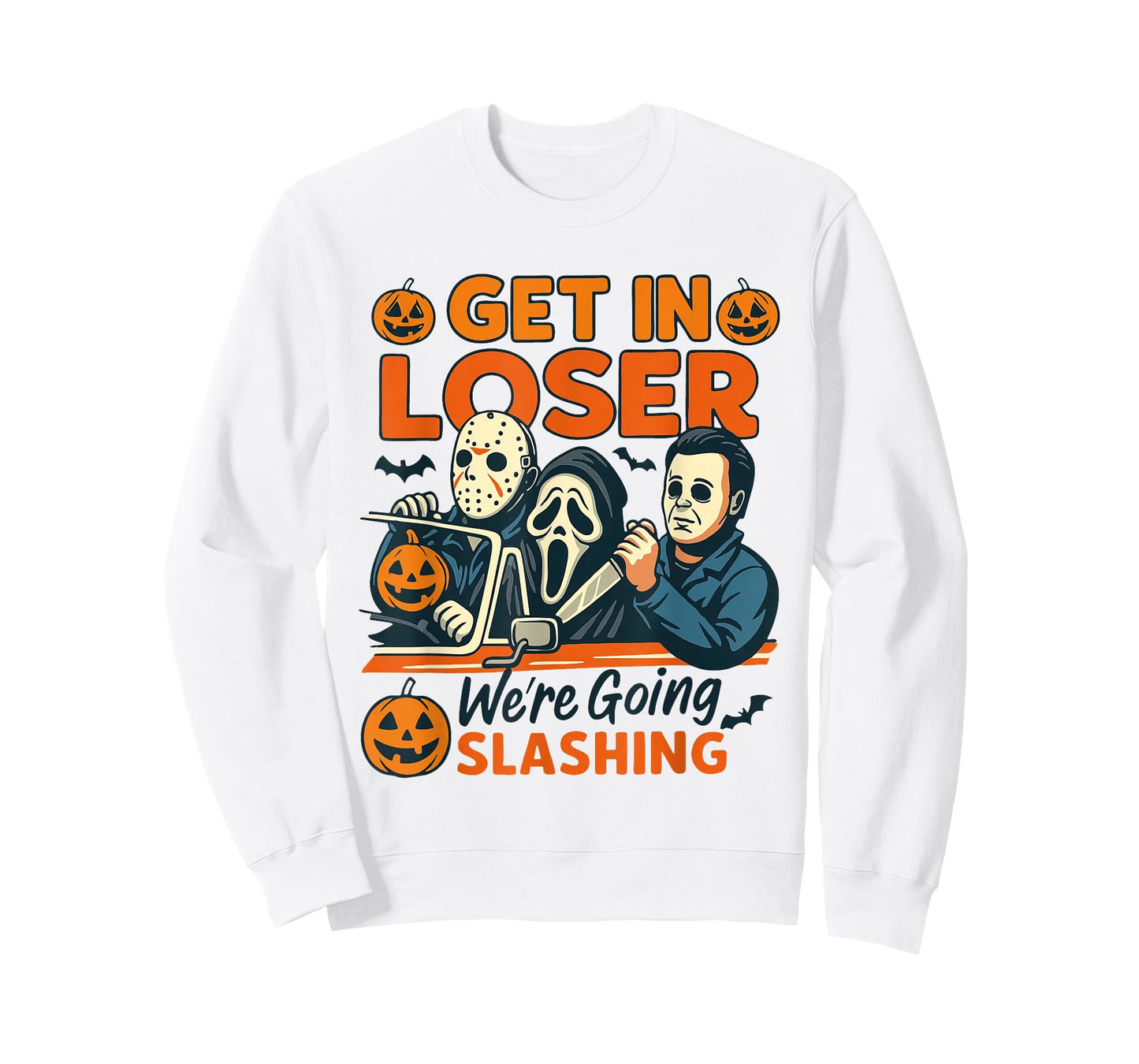 Get in Loser We're Going Slashing Horror Halloween Character T-Shirt