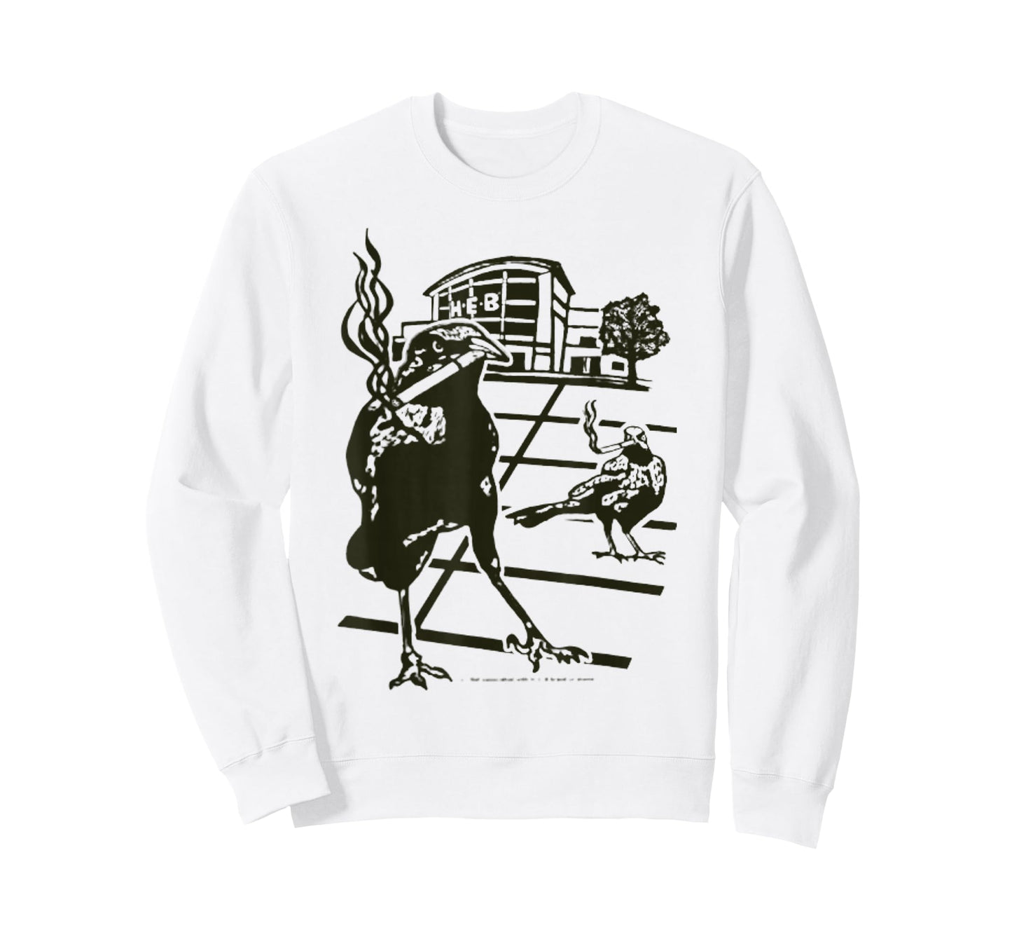 Smoking Grackle Bird T-Shirt