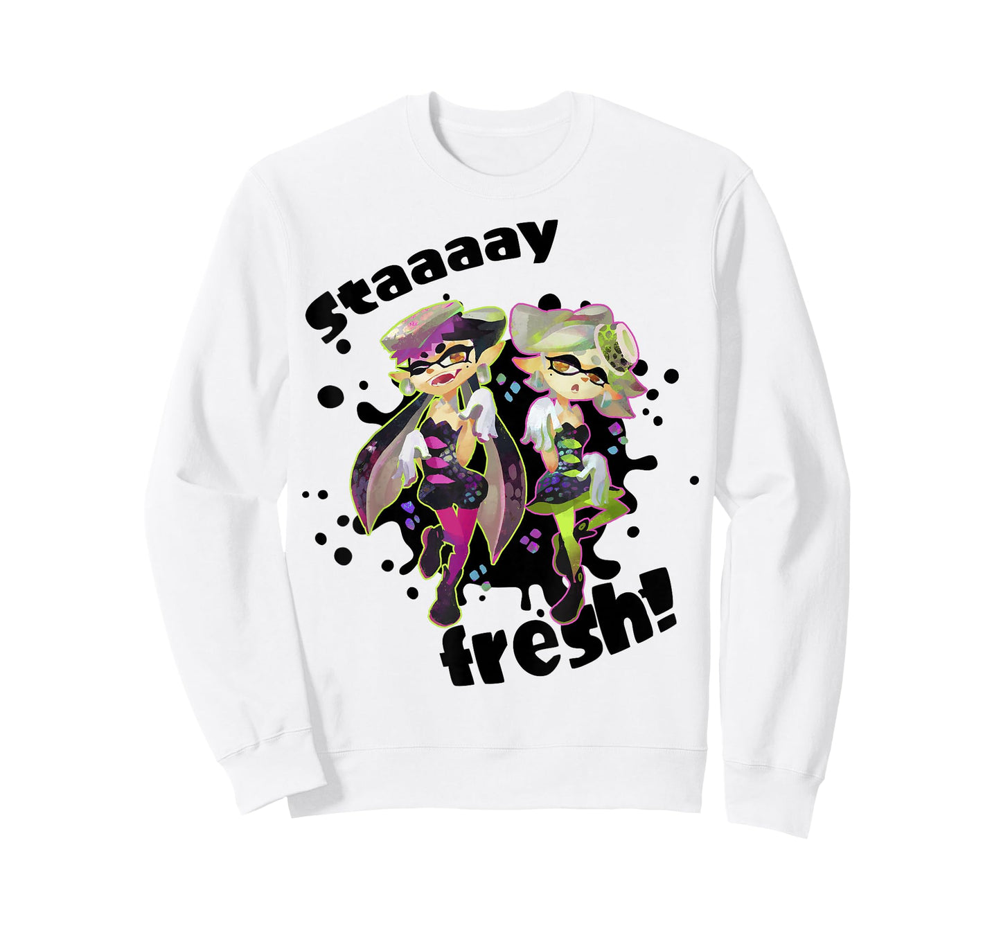 Nintendo Splatoon Squid Sisters Stay Fresh Graphic T-Shirt T-Shirt