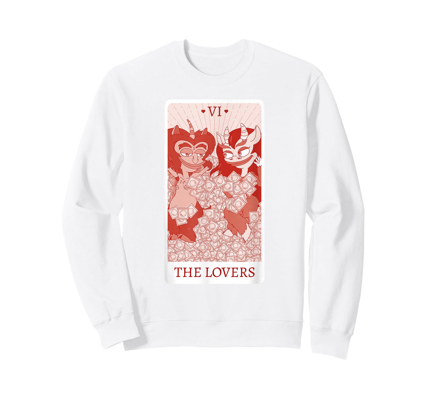 Big Mouth The Lovers Hormones Monsters Tarot Card T-Shirt