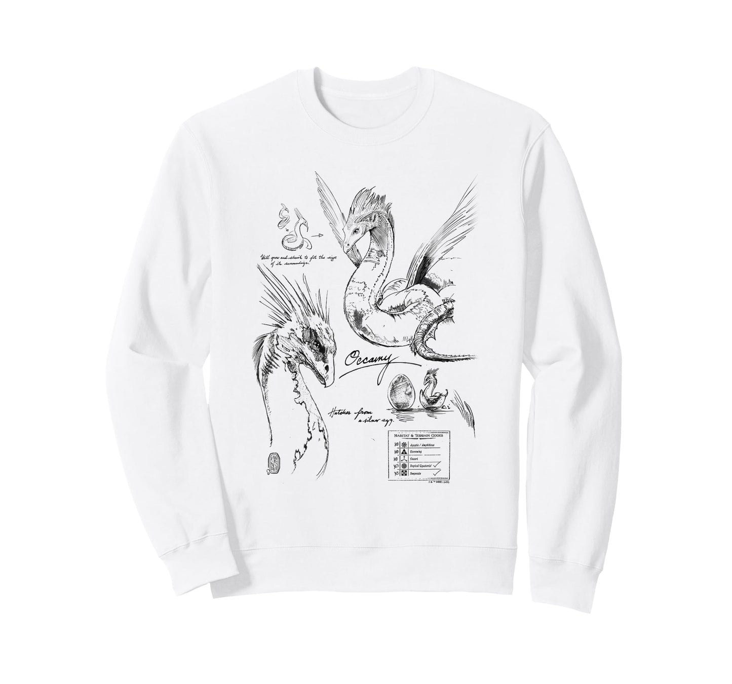Fantastic Beasts Occamy Profile Poster T-Shirt