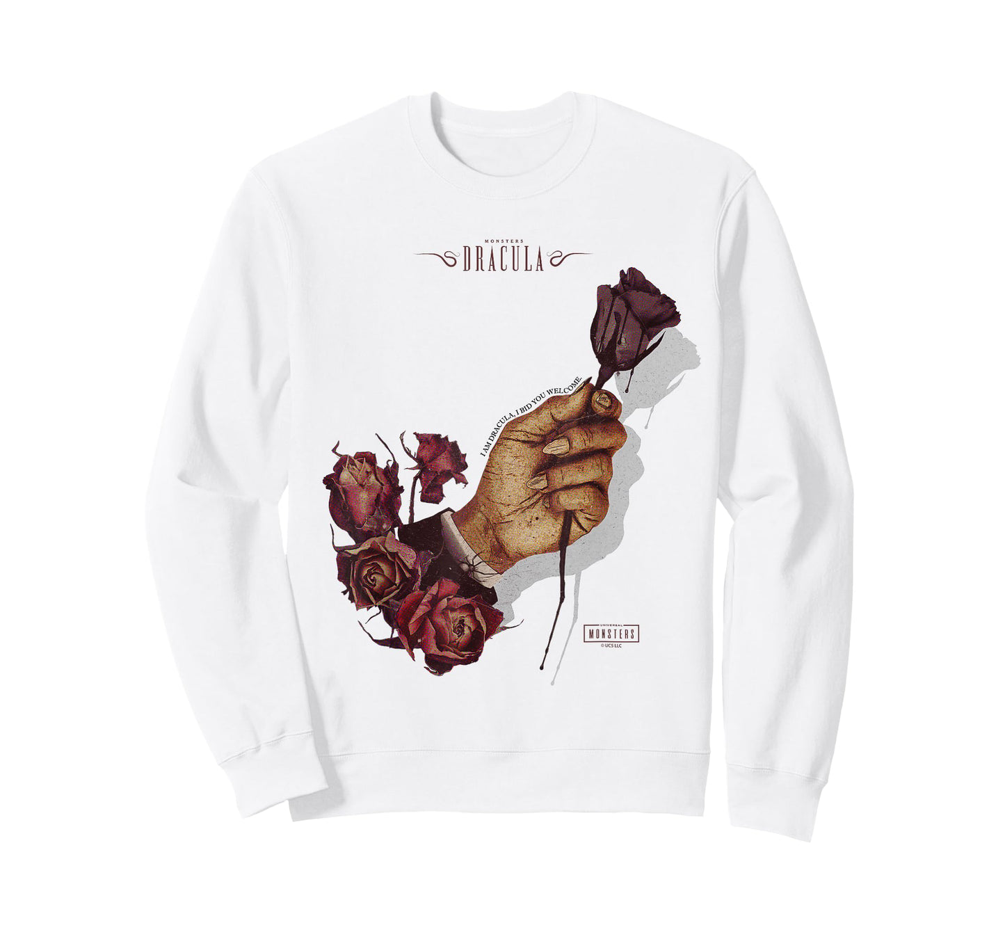 Universal Monsters Dracula’s Black Rose T-Shirt