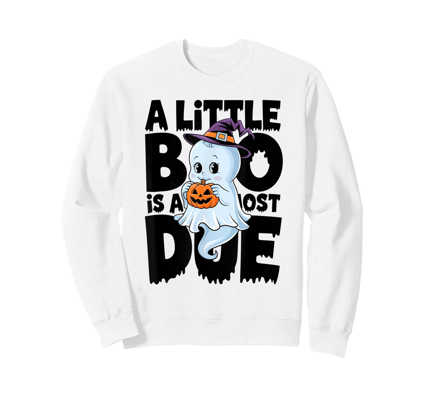 Little Boo Is Almost Due Halloween Pregnant Baby Ghost T-Shirt