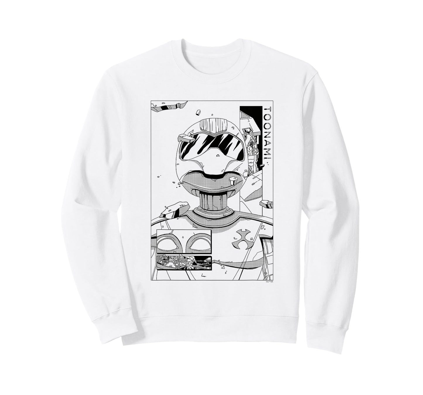 Toonami T.O.M. Manga Sketch Boxed Portrait T-Shirt