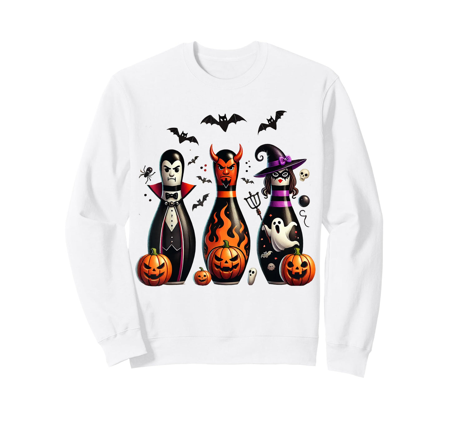 Funny Bowling Pins Halloween Spooky Costume 2 T-Shirt