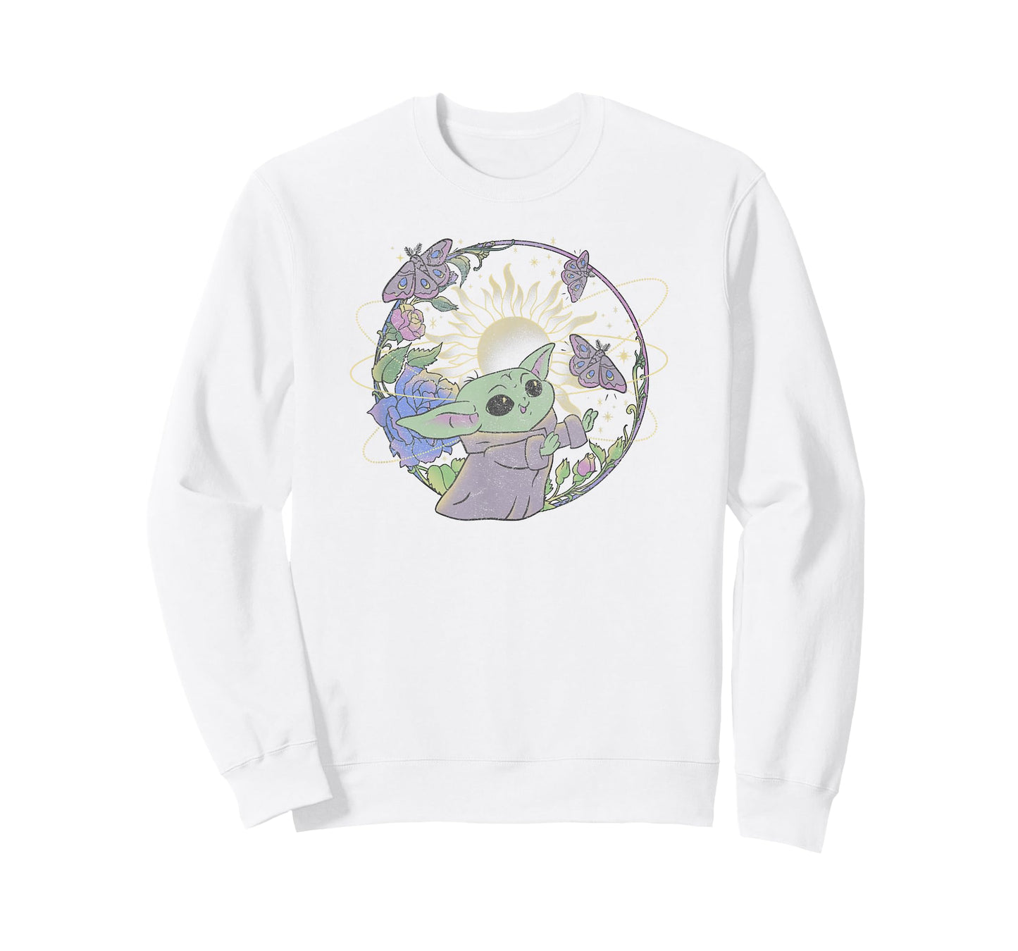 Star Wars: The Mandalorian Grogu The Way Butterfly Circle T-Shirt