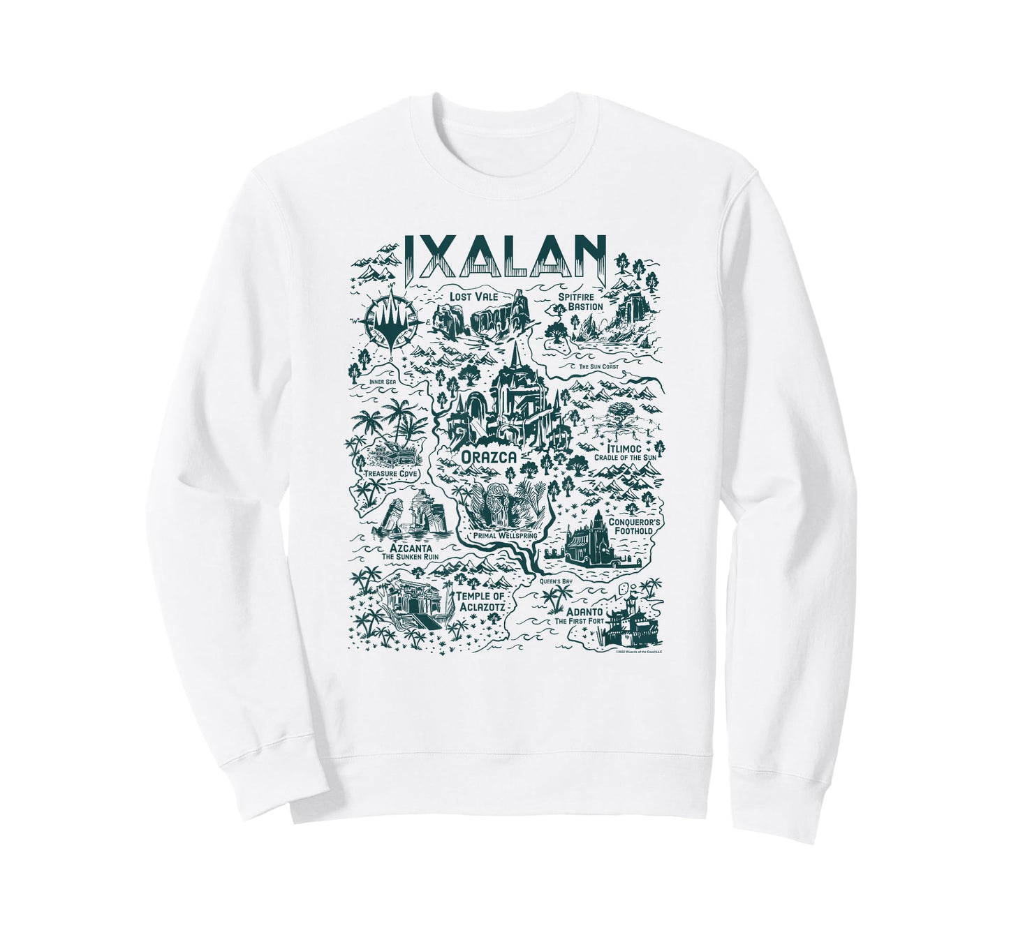 Magic: The Gathering Wizards Of The Coast Ixalan Map Vintage T-Shirt