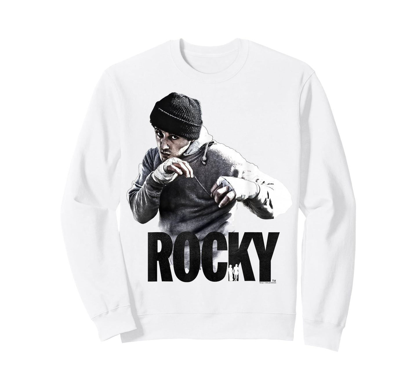 Rocky Shadow Boxing Portrait Logo T-Shirt