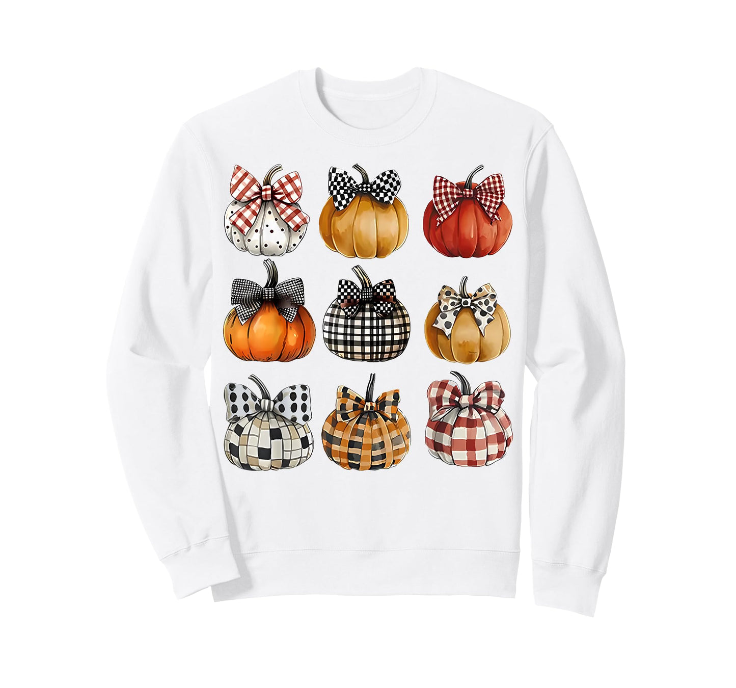 Coquette Bow Pumpkin Season Thanksgiving Autumn Fall Leaves T-Shirt