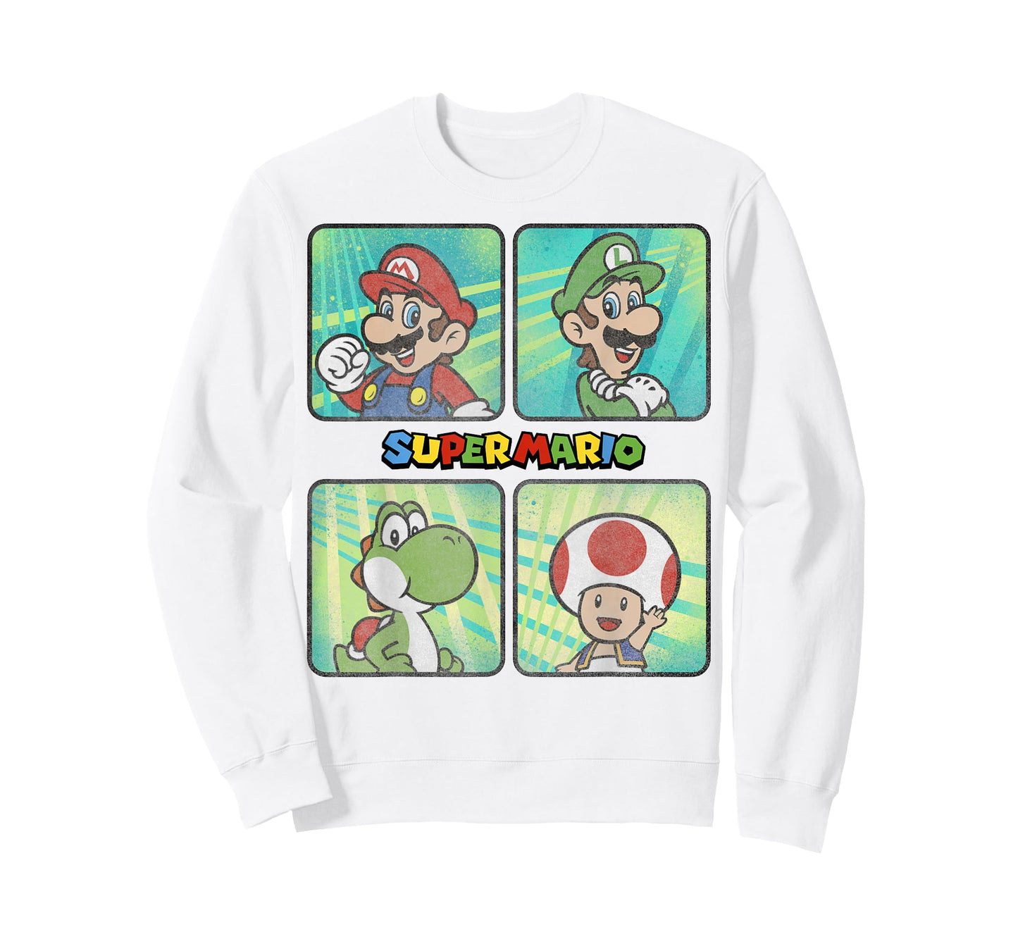Nintendo Super Mario Brothers Yoshi Toad Splatter T-Shirt T-Shirt