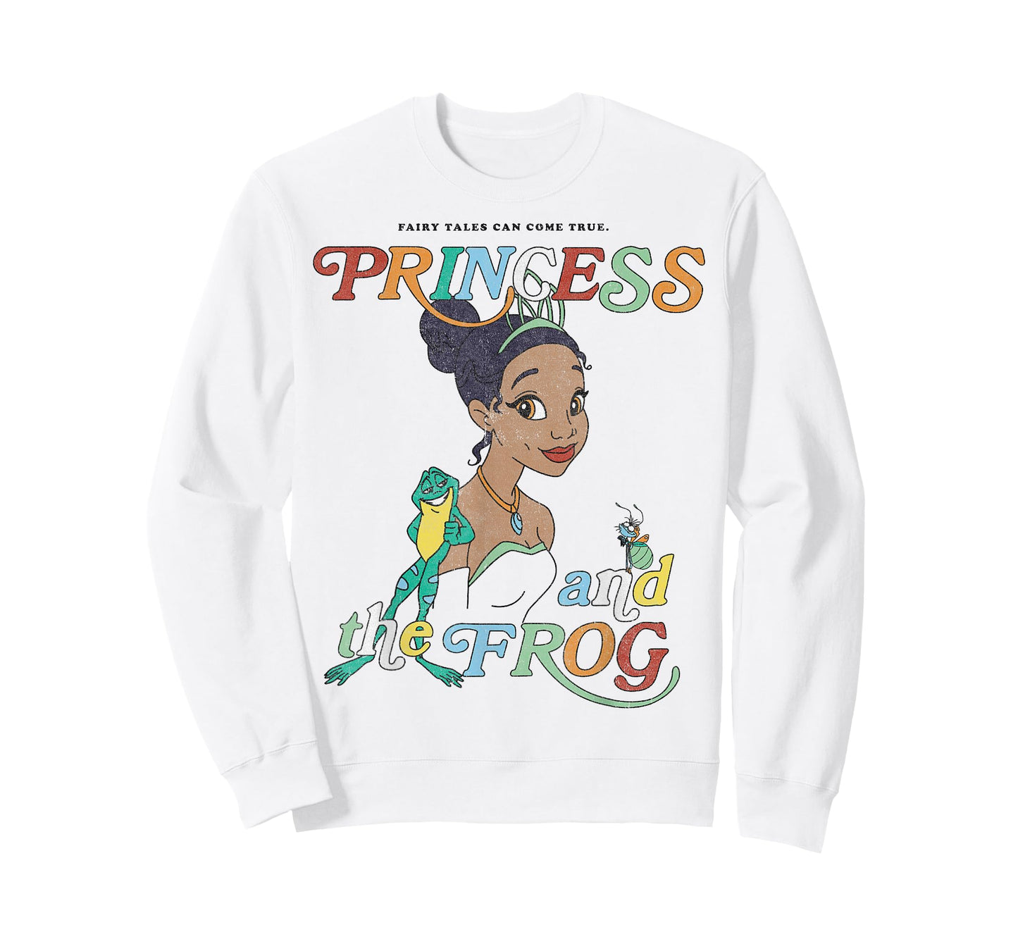 Disney Princess and The Frog Tiana and Frog Naveen Portrait T-Shirt Small