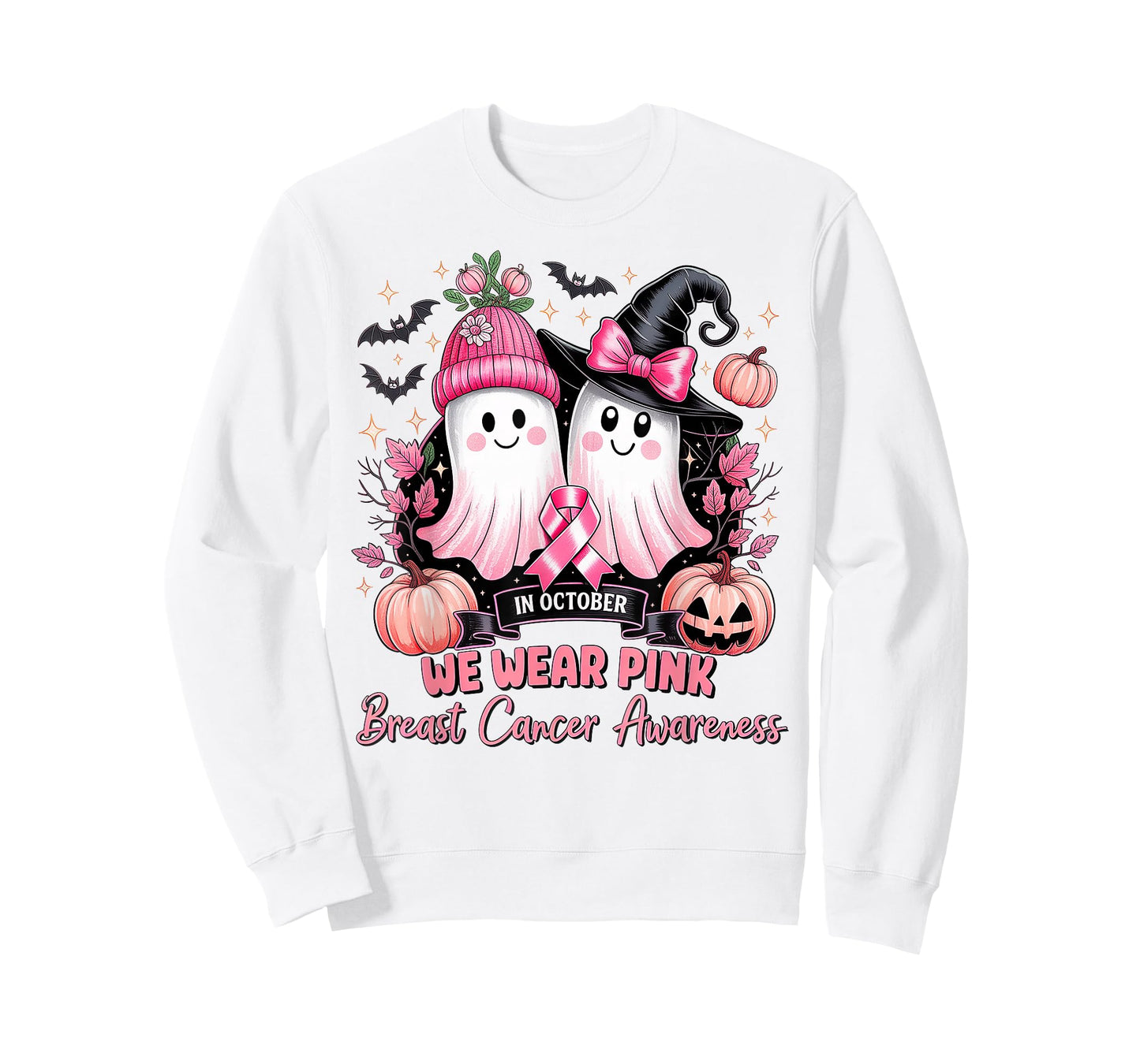 in October We Wear Pink Breast Cancer Awareness T-Shirt