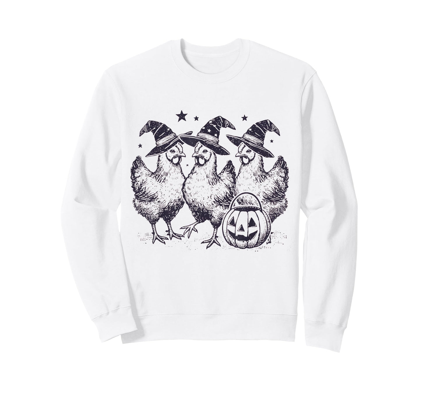 Funny Chicken Halloween Costume Spooky Season Chickens Witch T-Shirt