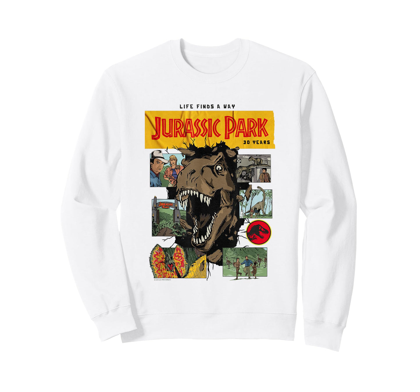 Jurassic Park 30th Anniversary Life Finds a Way T-Shirt