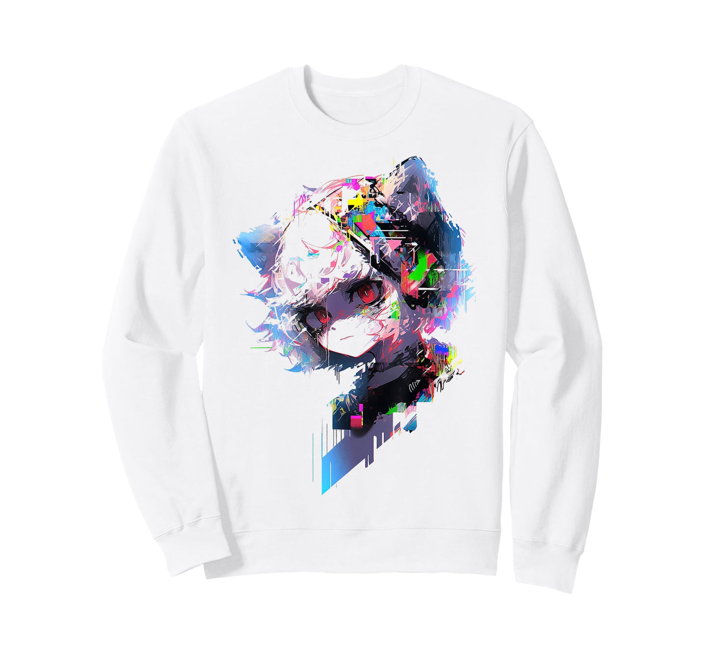 Anime Abstract Human Women Graphic Anime T-Shirt