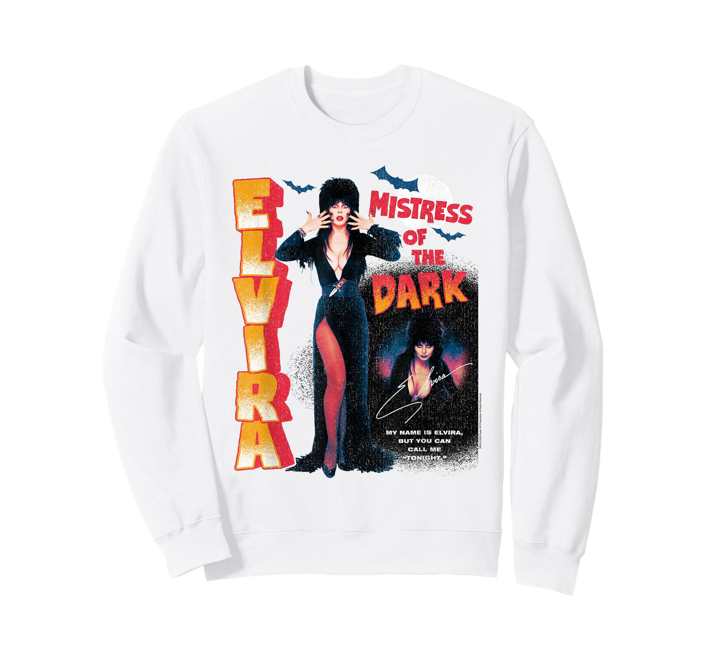Elvira Mistress of the Dark Vintage Pin-Up Poster Retro T-Shirt