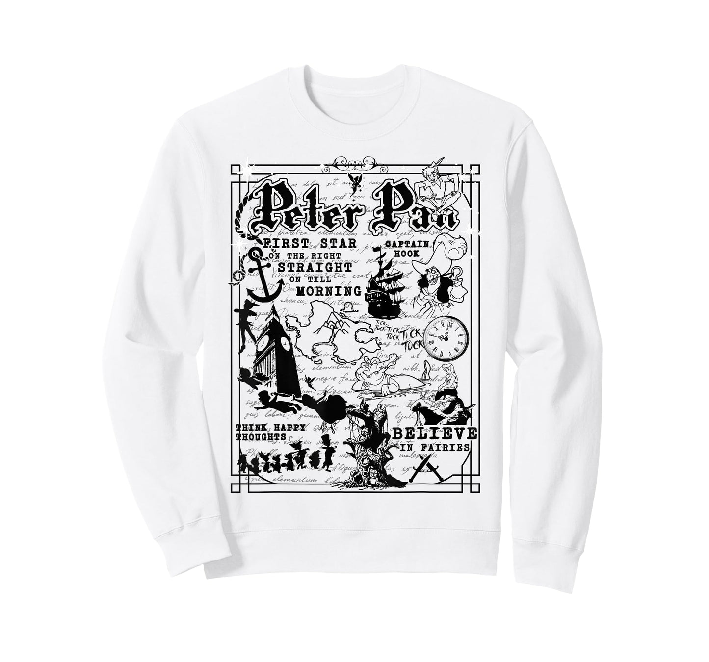 Disney Peter Pan A Traveler's Guide to Never Land T-Shirt T-Shirt