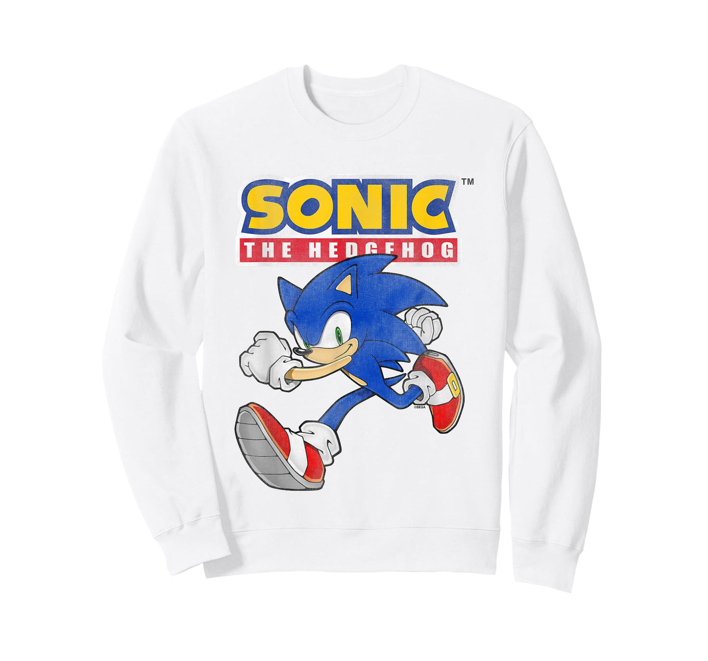 Sonic The Hedgehog Running Sonic Cool Portrait Vintage T-Shirt