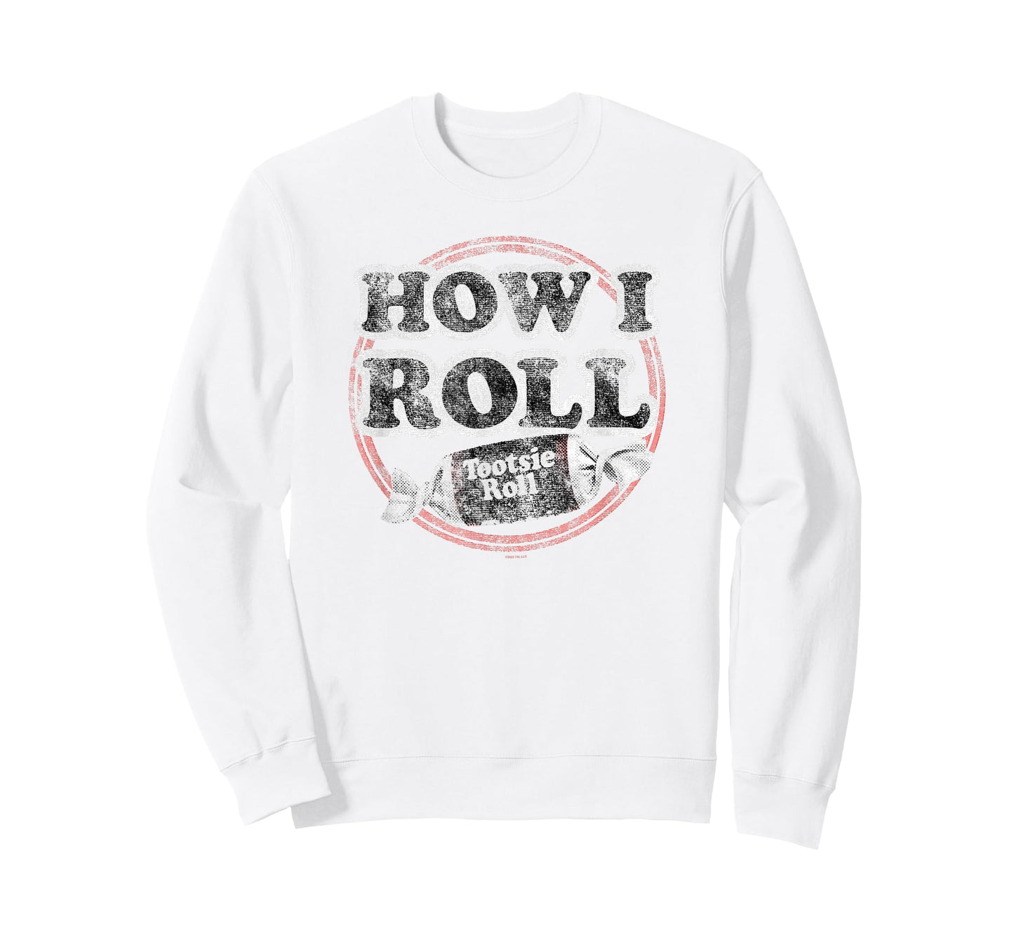 Tootsie Roll Faded How I Roll Text Logo T-Shirt