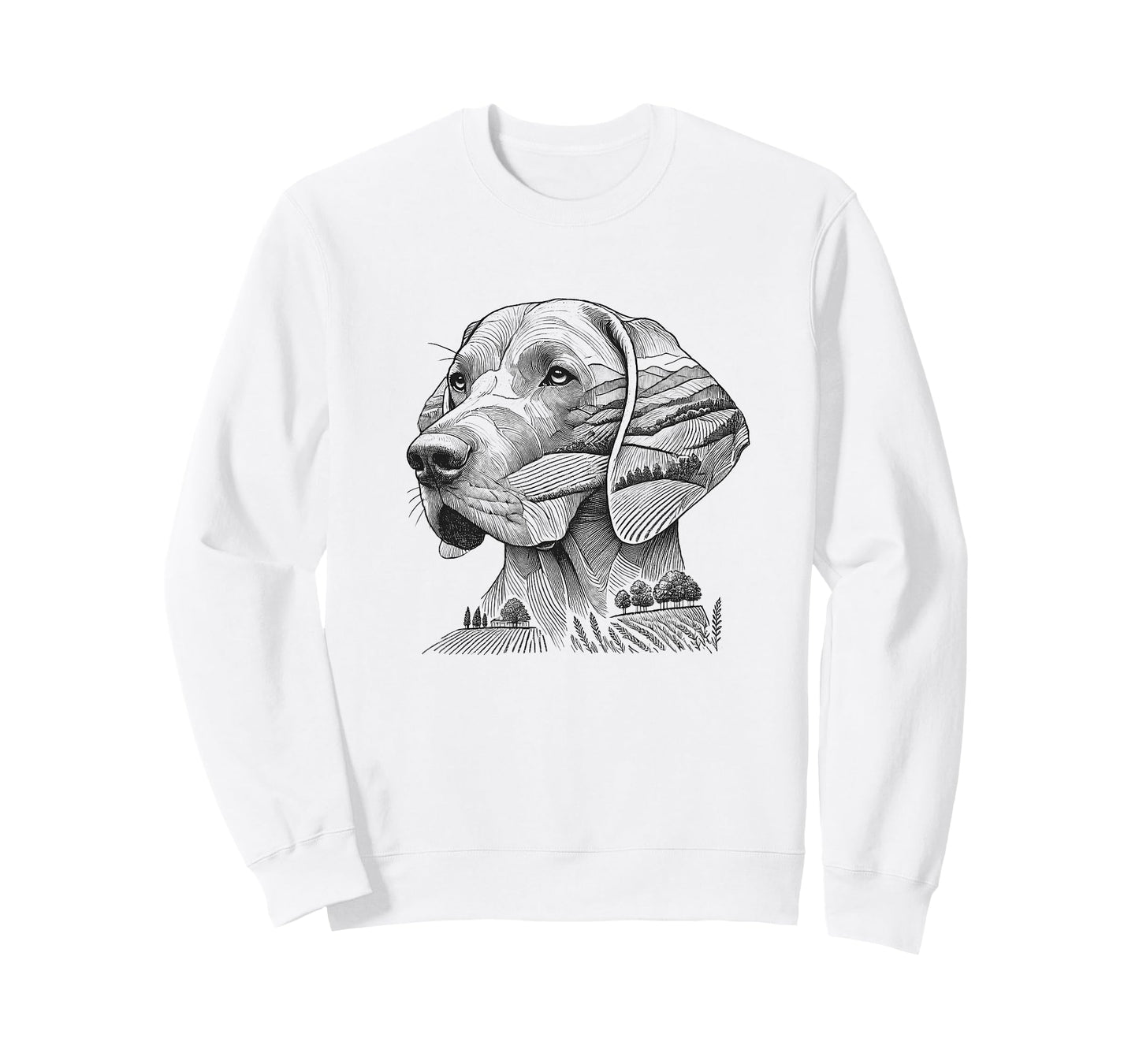 Weimaraner Nature Memorial Design For Dog Owner T-Shirt