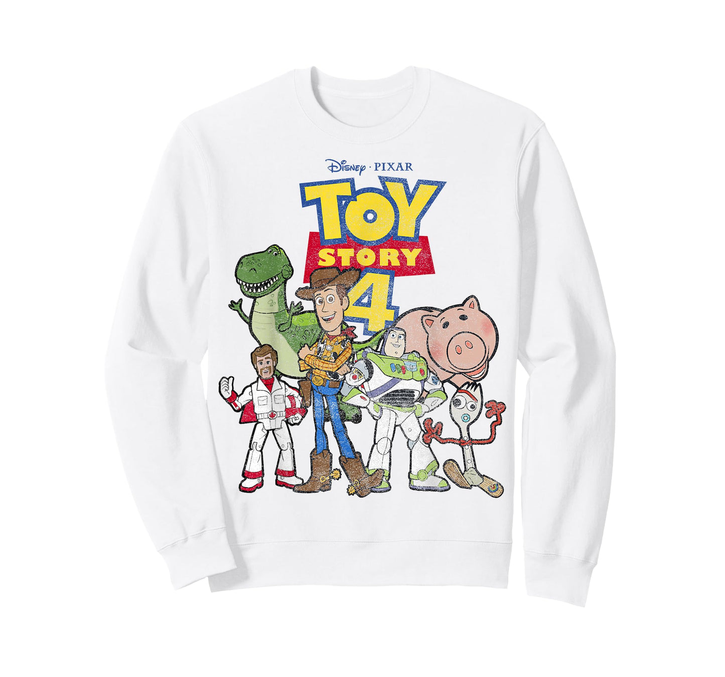 Disney Pixar Toy Story 4 Main Cast Movie Logo Poster T-Shirt