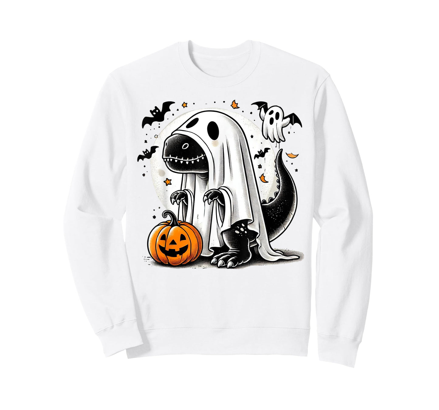 Funny T-Rex Ghost Dinosaur Halloween Costume Tyrannosaurus T-Shirt