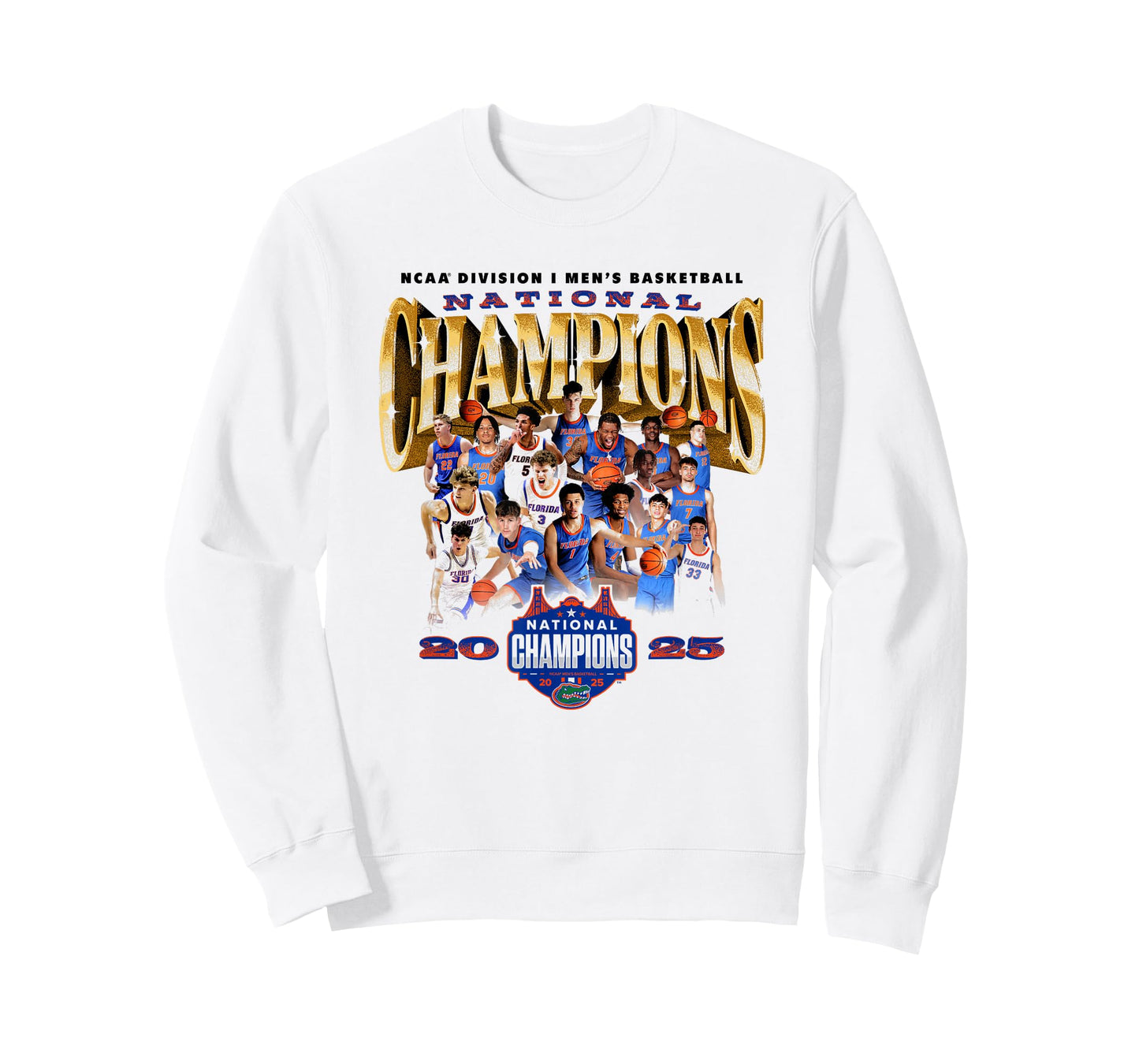 Florida 2025 Men's Basketball National Champions NIL T-Shirt