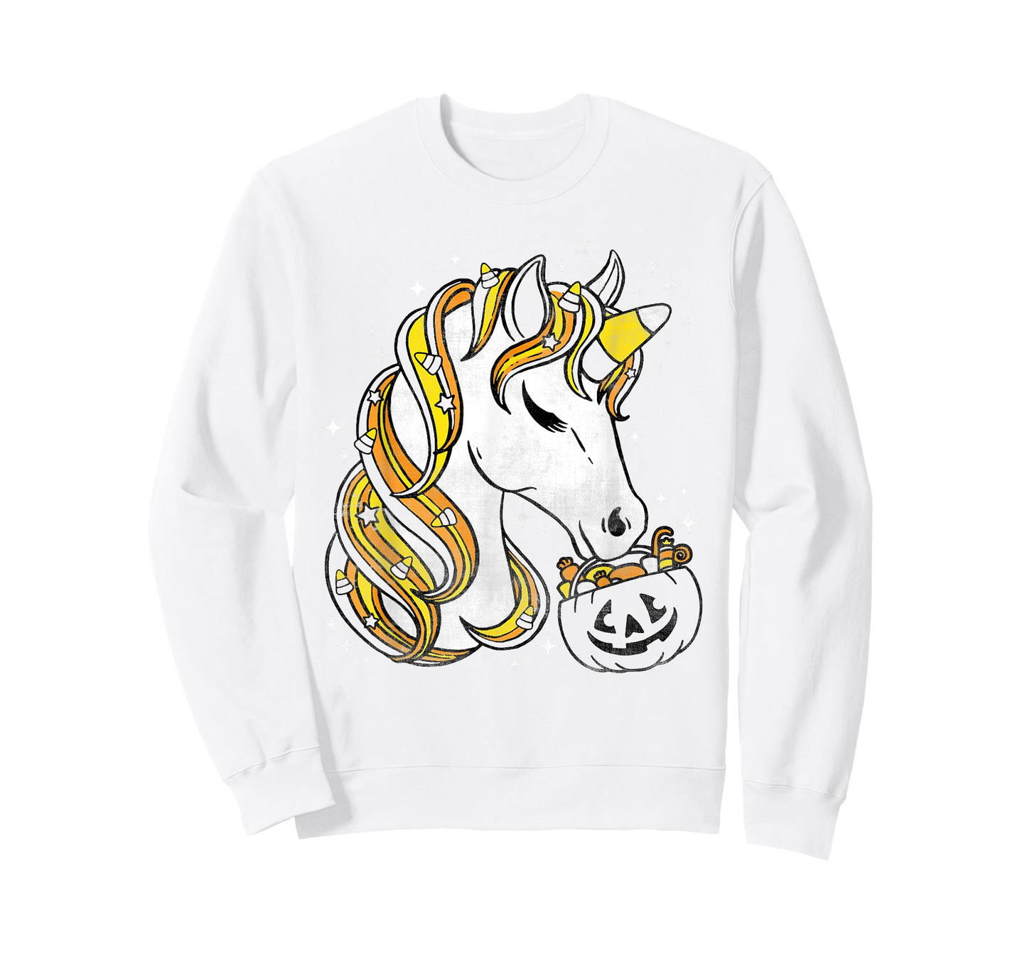 Cute Candy Corn Unicorn Halloween Top T-Shirt