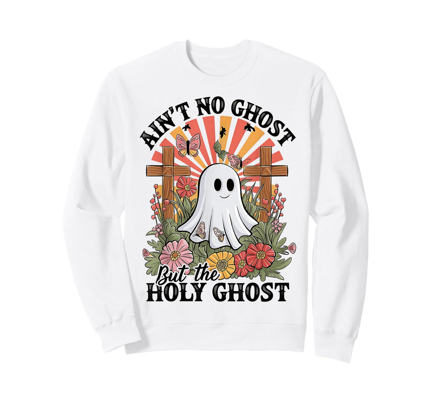 Ain't No Ghost Like The Holy Ghost Funny Christian Halloween T-Shirt