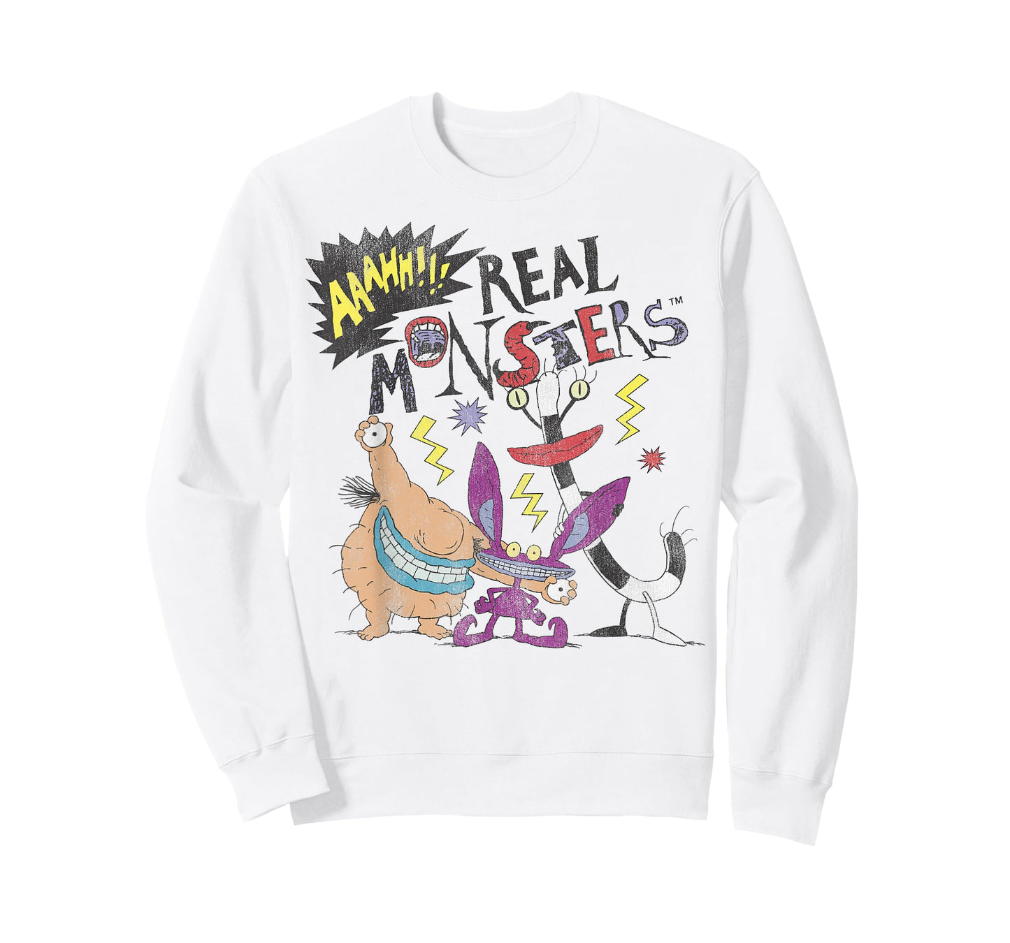 Aaahh!!! Real Monsters Friends Spooky Scary Retro Group Shot T-Shirt