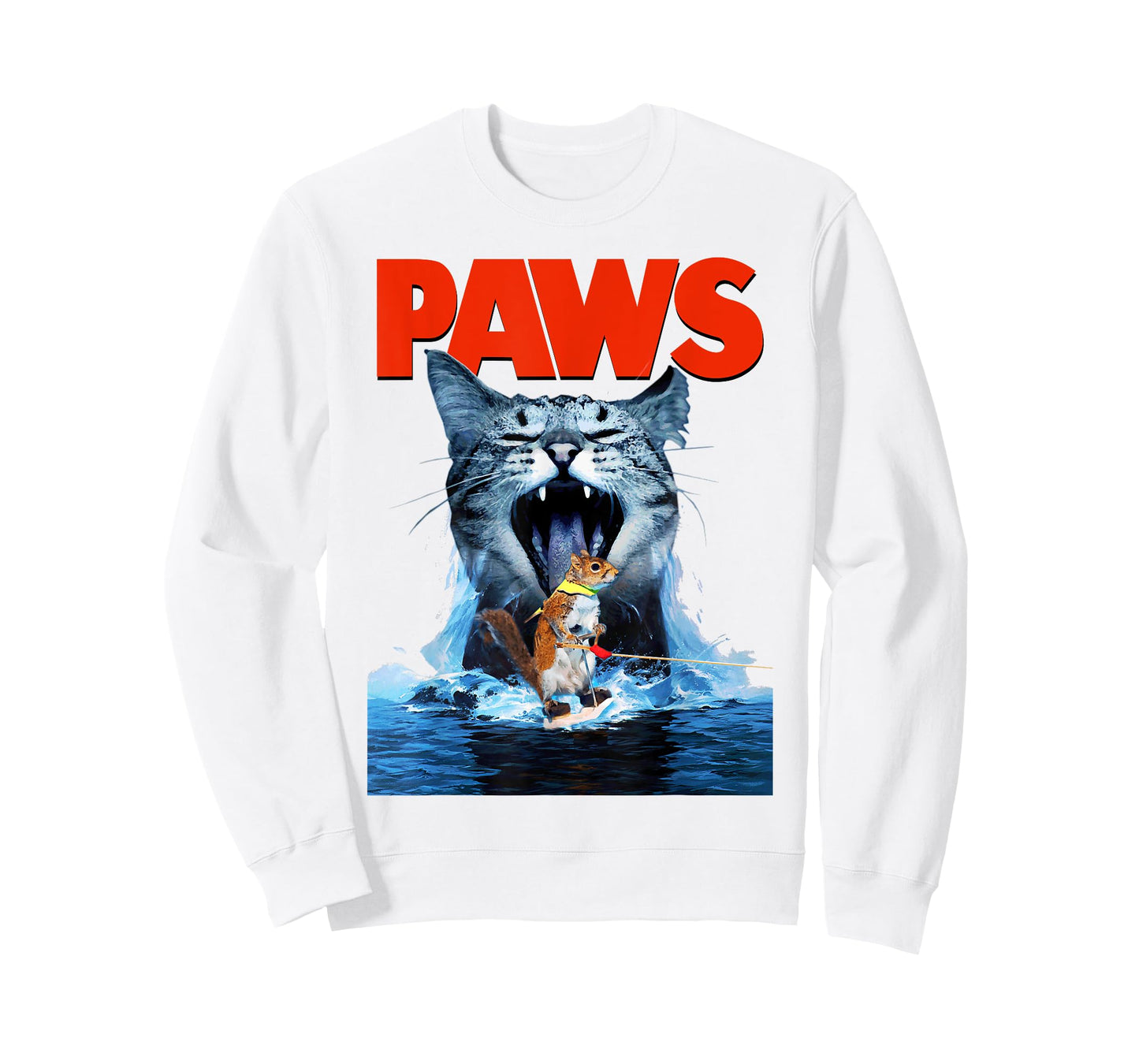 Paws Cat Lover, Horror Movie Parody T Shirt T-Shirt