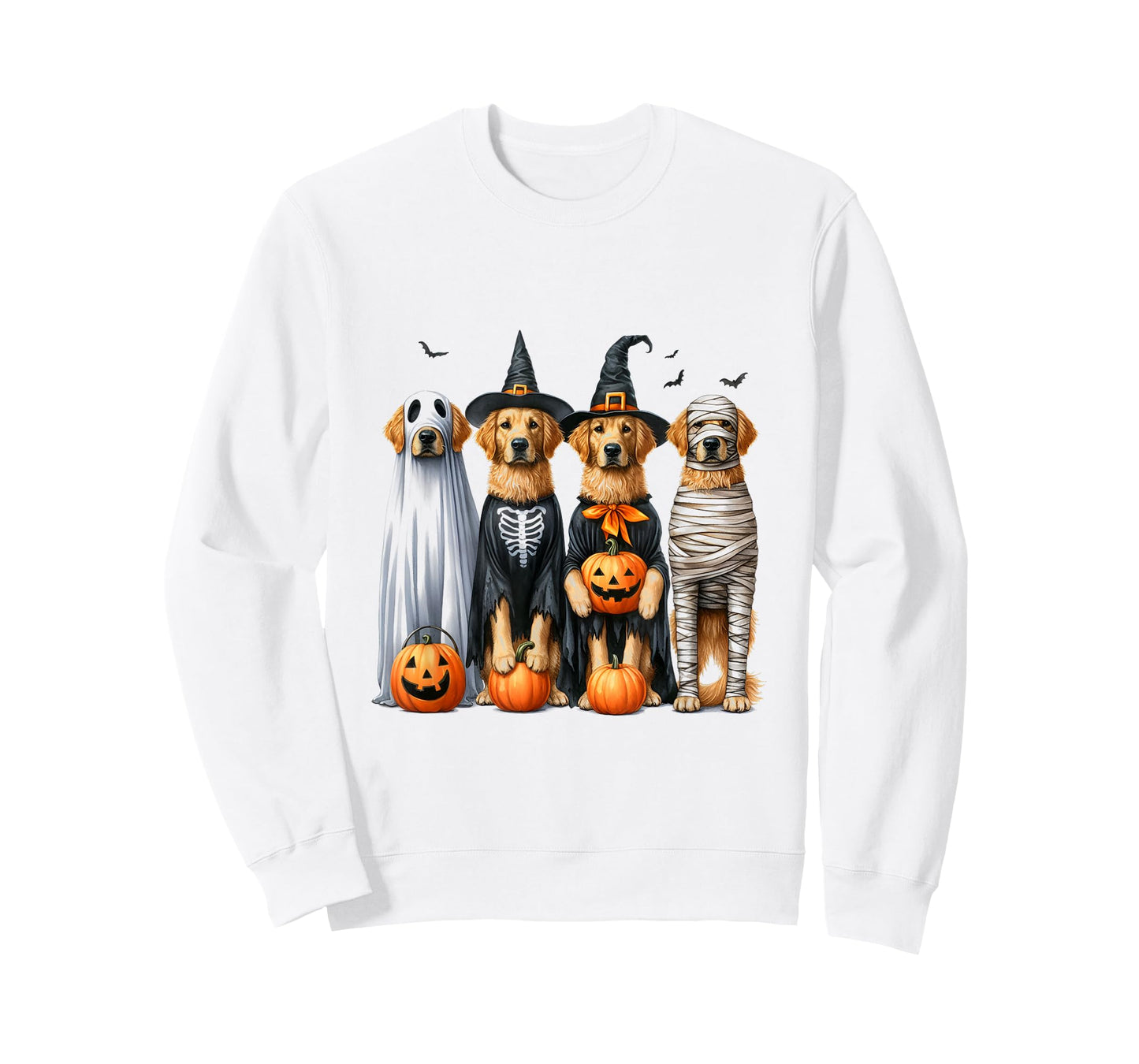 Golden Retriever Ghost Dog Funny Halloween T-Shirt