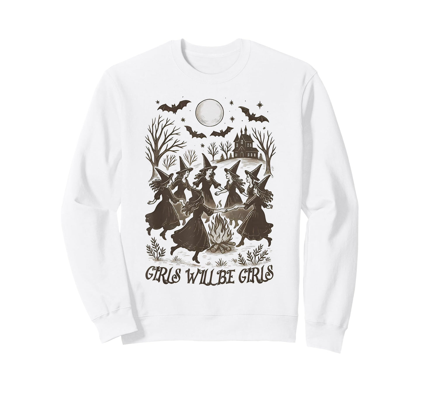 Witch Witches Halloween Girl Will Be Girls Spooky Season T-Shirt