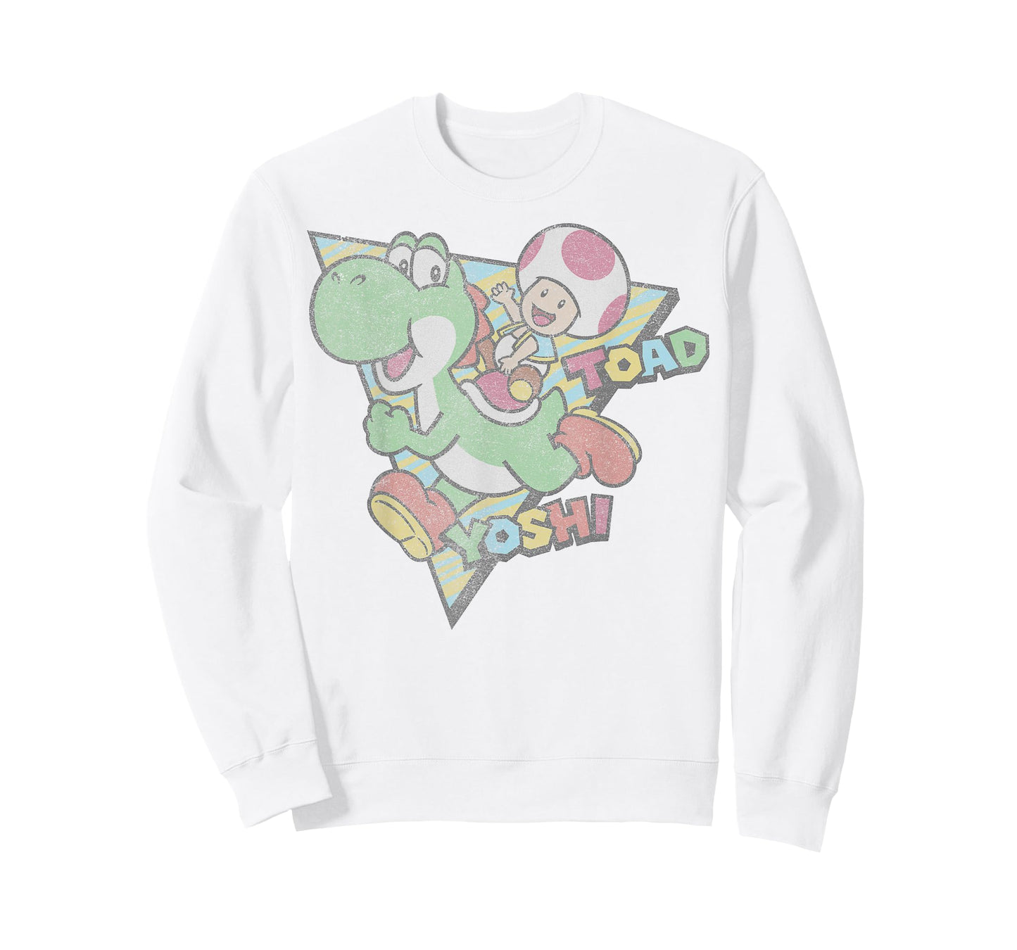 Super Mario Toad & Yoshi Vintage Nintendo Game Portrait T-Shirt