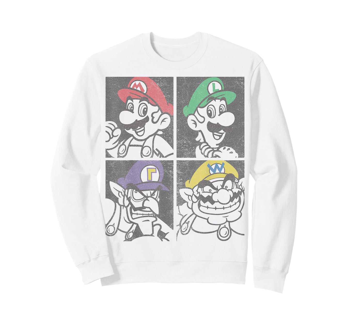 Super Mario Mario Luigi Wario Waluigi Box Up T-Shirt