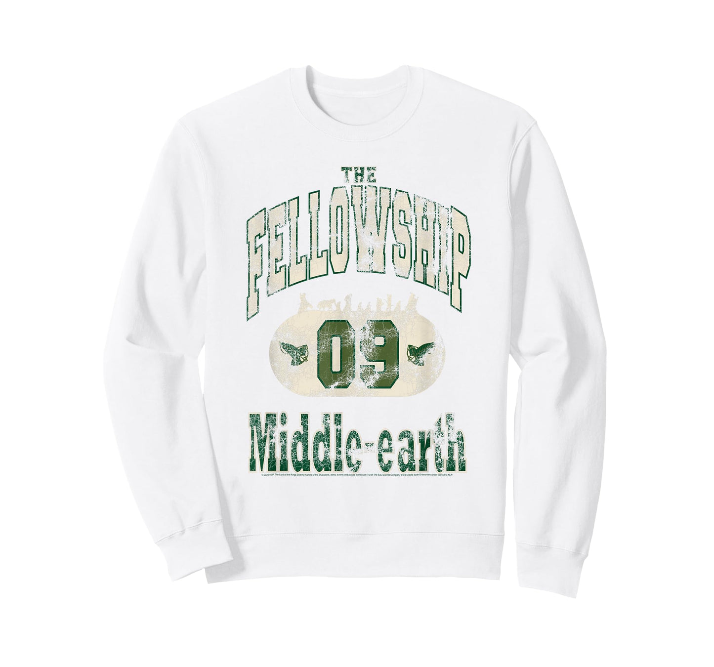 Lord of The Rings The Fellowship Varsity Middle Earth T-Shirt