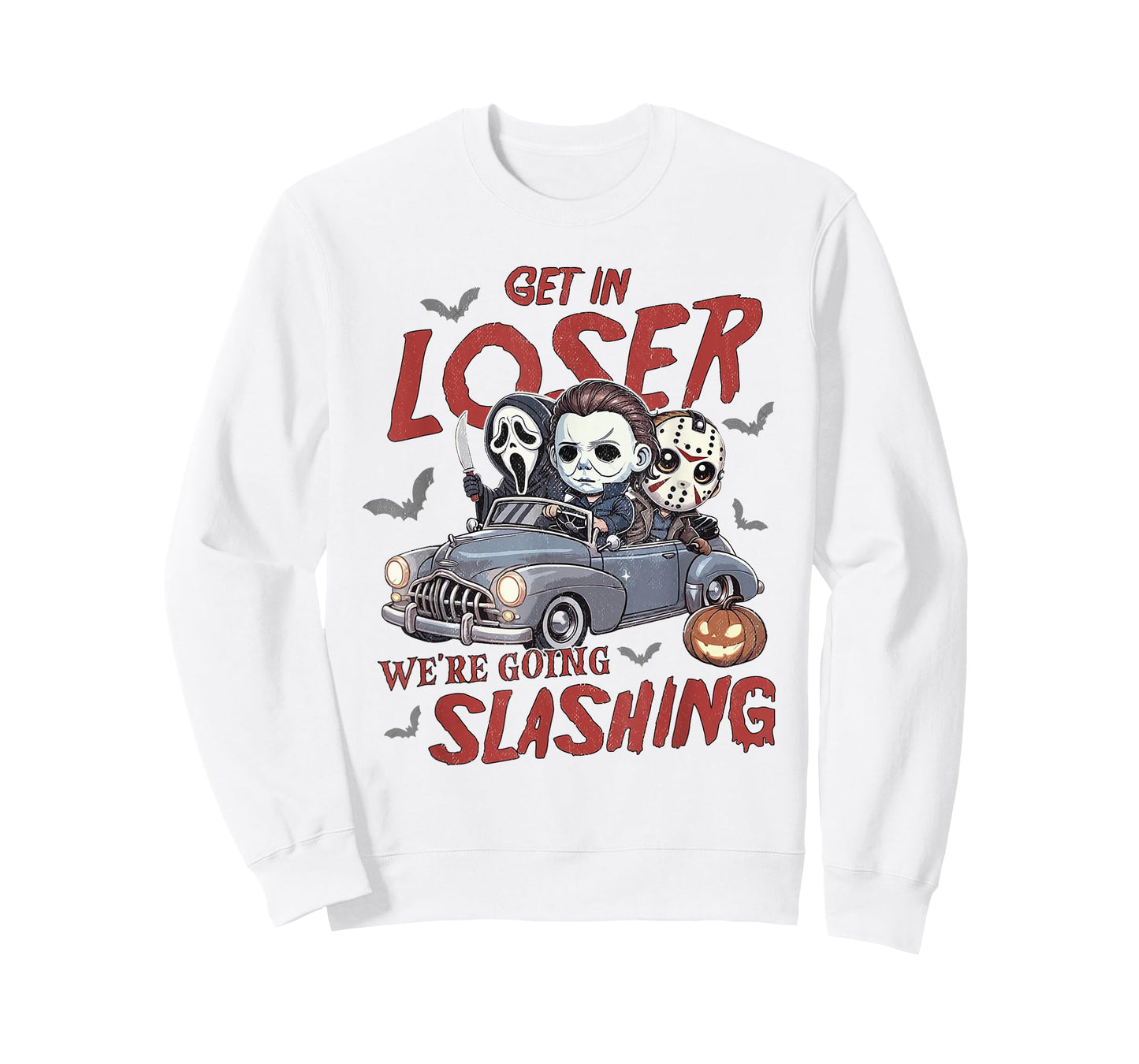 Horror Halloween Character Get In Loser We're Going Slashing T-Shirt