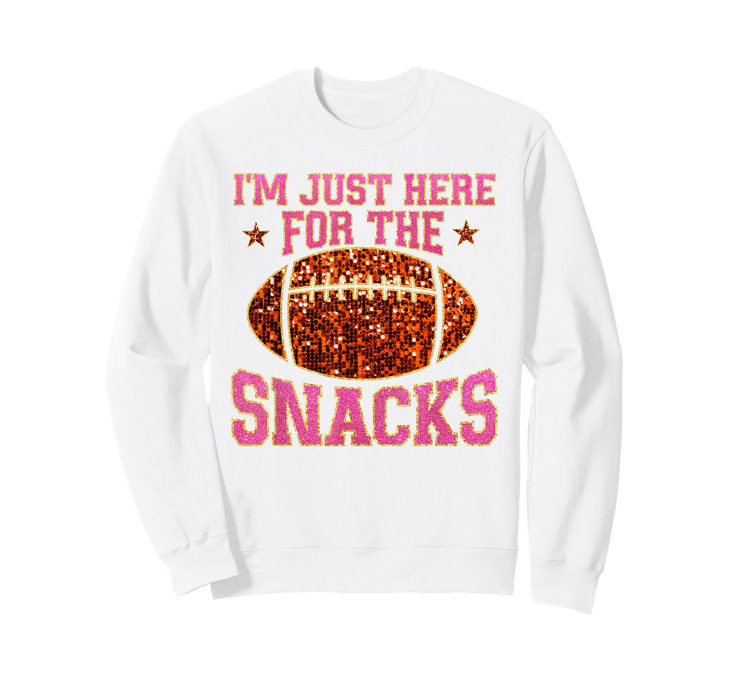Im Just Here For The Snacks Football Game Day For Women Girl T-Shirt