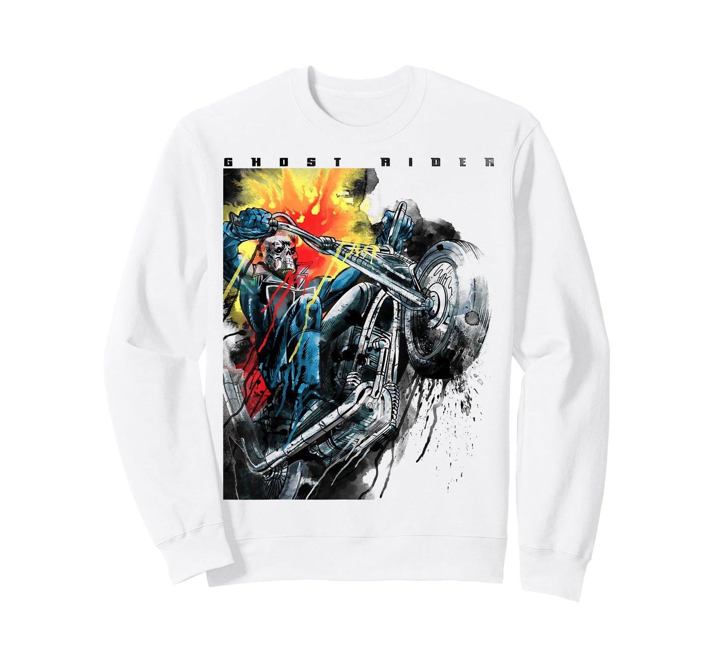 Marvel Ghost Rider Motorcycle Poster T-Shirt