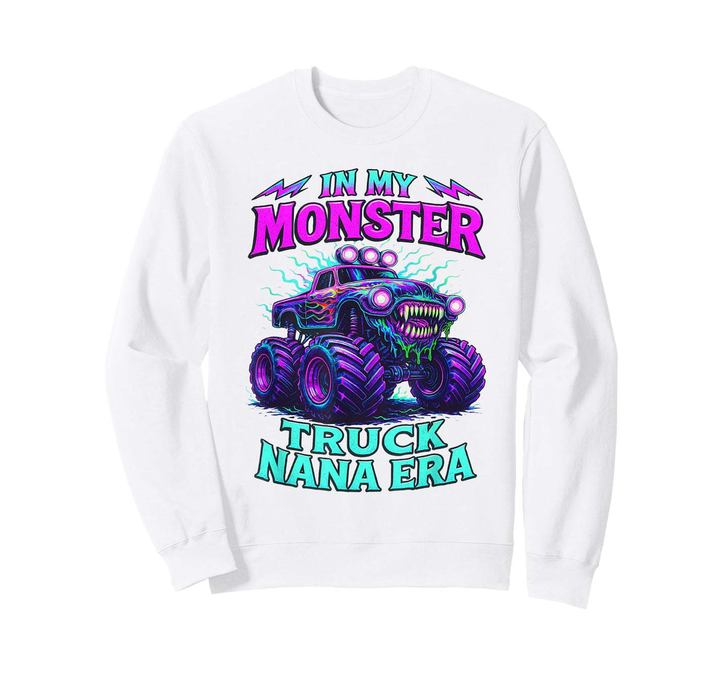 In My Monster Truck Nana Era Funny Monster Truck Mom T-Shirt