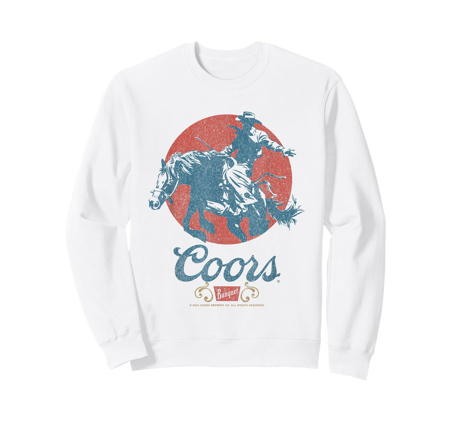 Coors Longhorn Banquet Vintage Rodeo Label T-Shirt