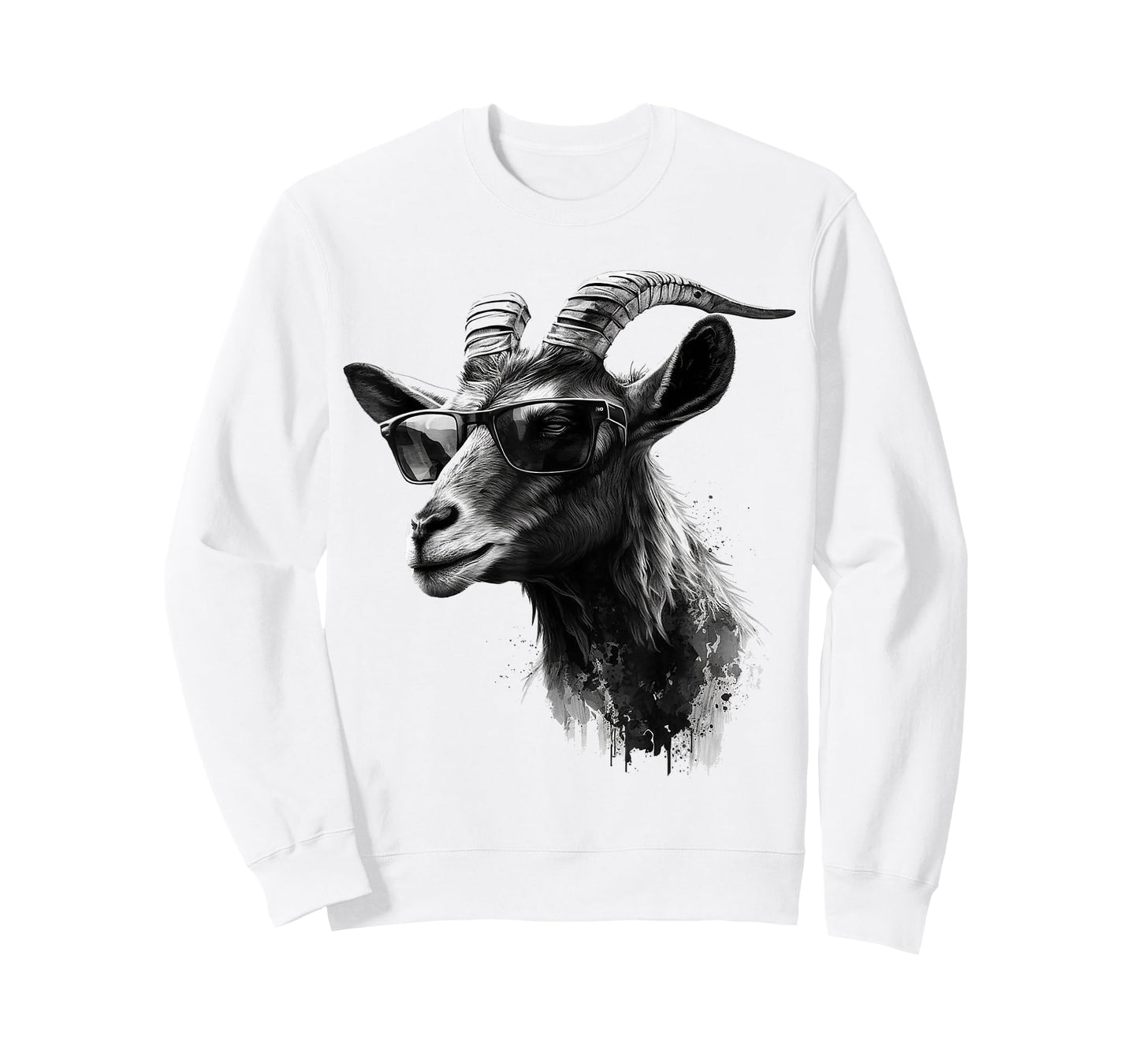 Goat Sunglasses Art Animal Motif Goat T-Shirt