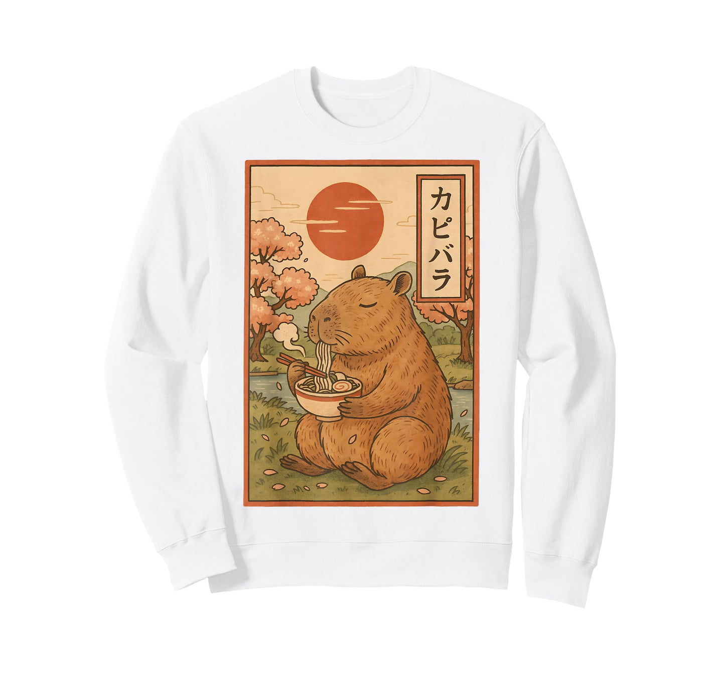 Cute Capybara Ramen japanesse Anime Kawaii Kids Men Women T-Shirt