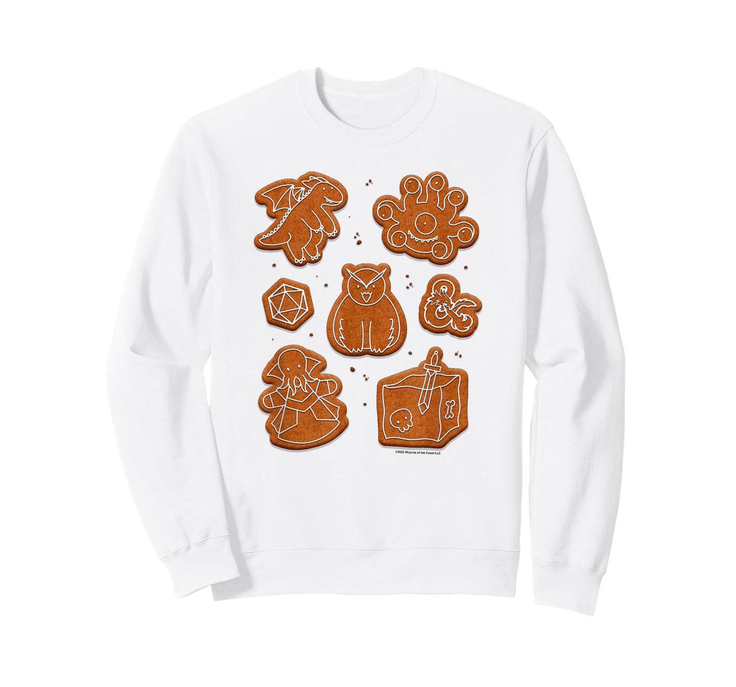 Dungeons & Dragons Christmas Gingerbread Monster Cookies T-Shirt