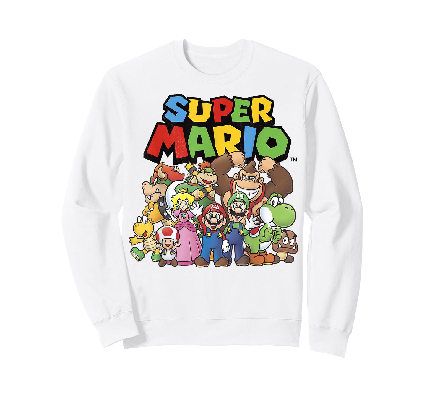Super Mario Full Cast Group Shot Classic Graphic T-Shirt T-Shirt
